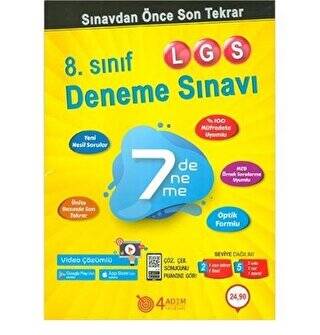 8. Sınıf LGS 7 Deneme Sınavı - 1