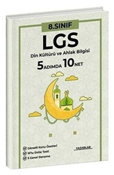 8. Sınıf LGS Din Kültürü 5 Adımda 10 Net Soru Bankası ve Deneme Sınavları Mutena Akademi Yayınları - 1