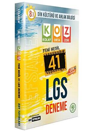 8. Sınıf LGS Din Kültürü ve Ahlak Bilgisi Efsane 41 Deneme - 1