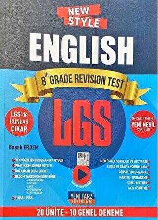 8. Sınıf LGS English 20 Ünite 10 Deneme - 1