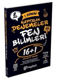 8. Sınıf LGS Fen Bilimleri 1.Dönem 16+1 Haftalık Kazanım Denemeleri - 1