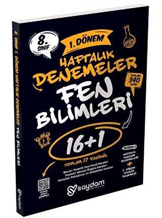 8. Sınıf LGS Fen Bilimleri 1.Dönem 16+1 Haftalık Kazanım Denemeleri - 1
