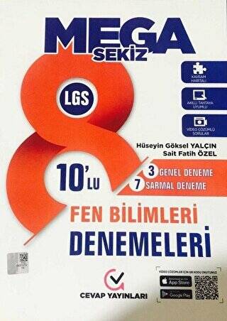 8. Sınıf LGS Fen Bilimleri Mega Sekiz 10 lu Deneme - 1