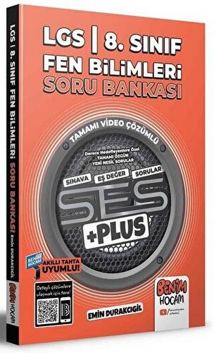 8. Sınıf LGS Fen Bilimleri Ses Plus Soru Bankası Video Çözümlü - 1