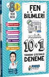 8. Sınıf LGS Fen Bilimleri Tamamı Çözümlü Fasikül 10 Branş 1 Genel Deneme - 1