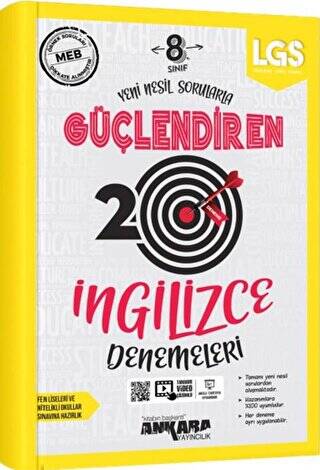 8. Sınıf LGS Güçlendiren İngilizce 20 Denemeleri - 1