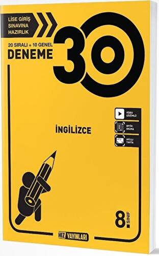 8. Sınıf LGS İngilizce 30 Deneme - 1