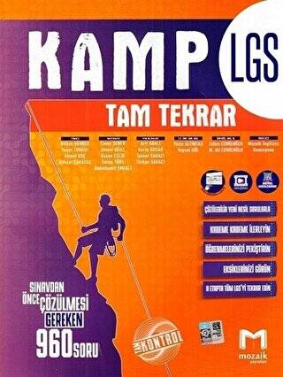 8. Sınıf LGS Kamp Tam Tekrar Video Çözümlü - 1