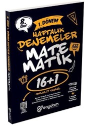 8. Sınıf LGS Matematik 1. Dönem 16+1 Haftalık Kazanım Denemeleri - 1