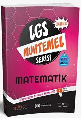 8. Sınıf LGS Matematik Muhtemel Soru Bankası Video Çözümlü - 1