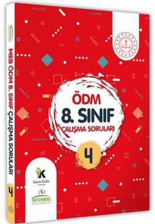 8. Sınıf LGS MEB Çalışma Soruları Ölçme Değerlendirme Merkezi ÖDM Çalışma Kitabı 4 - 1