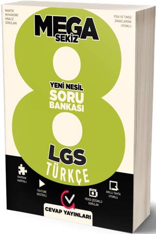 8. Sınıf LGS Mega Türkçe Soru Bankası - 1