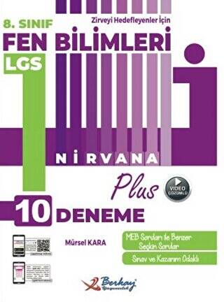 8. Sınıf LGS Nirvana Plus Fen Bilimleri 10`lu Deneme - 1