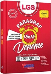 8. Sınıf LGS Paragraf 15 x 15 Deneme - Türkçe Kulübü Yayınları