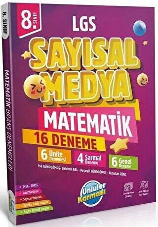 8. Sınıf LGS Sayısal Medya Matematik 16 Deneme - 1