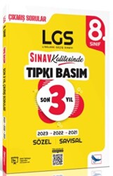 8. Sınıf LGS Son 3 Yıl Tıpkı Basım Çıkmış Sorular ve Çözümleri - 1