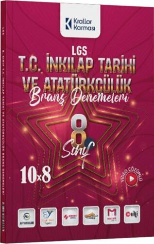 8. Sınıf LGS T.C. İnkılap Tarihi ve Atatürkçülük 10 x 8 Branş Denemeleri - 1