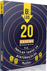 8. Sınıf LGS T.C. İnkılap Tarihi ve Atatürkçülük 20 Deneme - 1
