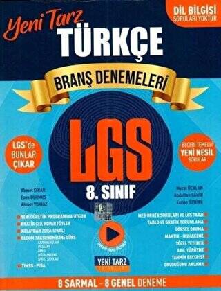 8. Sınıf LGS Türkçe Branş Denemeleri - 1