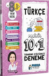 8. Sınıf LGS Türkçe Tamamı Çözümlü Fasikül 10 Branş 1 Genel Deneme - 1