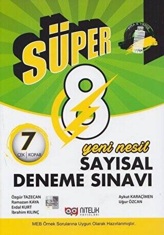 8. Sınıf LGS Yeni Nesil Süper Sayısal 7 Deneme - 1