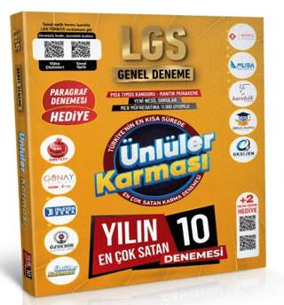 8. Sınıf LGS Ünlüler Karması 10 + 2 Deneme - 1