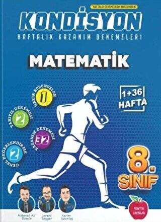 8. Sınıf Matematik Kondisyon Haftalık Kazanım Denemeleri - 1