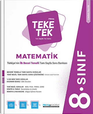 8. Sınıf Matematik Pruva Teke Tek - 1