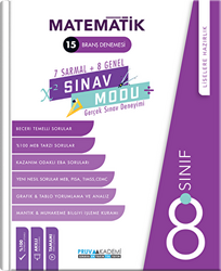 8. Sınıf Matematik Sınav Modu 15 Deneme - 1