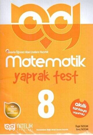 8. Sınıf Matematik Yaprak Test - 1