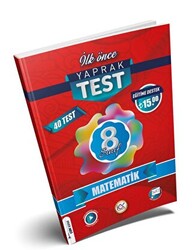 8. Sınıf Matematik Yaprak Test - 1