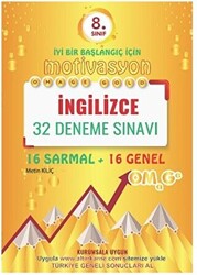 8. Sınıf Omage Motivasyon İngilizce 32 Deneme Sınavı 16 Sarmal + 16 Genel - 1