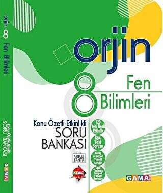 8. Sınıf Orjin Fen Bilimleri Konu Özetli Soru Bankası - 1