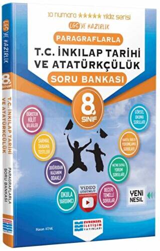 8. Sınıf Paragraflarla T.C. İnkılap Tarihi ve Atatürkçülük Soru Bankası - 1