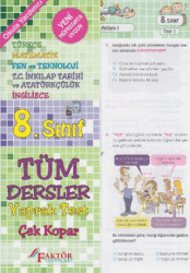 8. Sınıf Tüm Dersler Çek Kopar Yaprak Test - Faktör Yayınları