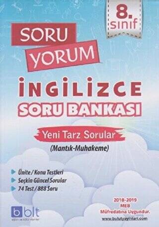 8. Sınıf Soru Yorum İngilizce Soru Bankası - 1