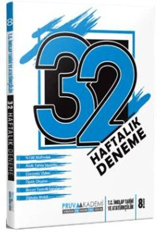 8. Sınıf T.C. İnkılap Tarihi ve Atatürkçülük 32 Haftalık Deneme - 1