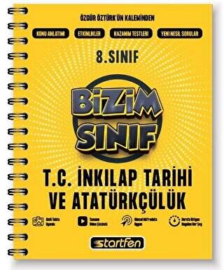 8. Sınıf T.C. İnkılap Tarihi ve Atatürkçülük Bizim Sınıf Defter - 1