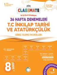 8. Sınıf T.C. İnkılap Tarihi ve Atatürkçülük Classmate 36 Hafta Denemeleri - 1