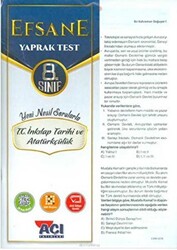 8. Sınıf T.C. İnkılap Tarihi ve Atatürkçülük Efsane Çek Kopart Yaprak Test - 1