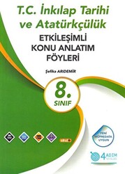 8. Sınıf T.C. İnkılap Tarihi ve Atatürkçülük Etkileşimli Konu Anlatım Föyleri - 1