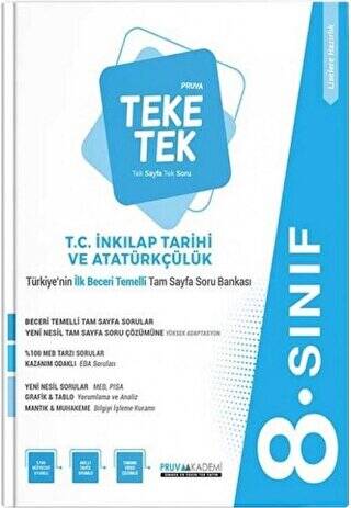 8. Sınıf T.C İnkılap Tarihi ve Atatürkçülük Teke Tek Soru Bankası - 1