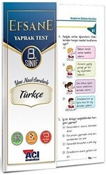 8. Sınıf Tükçe Çek Kopar Yaprak Test - 1