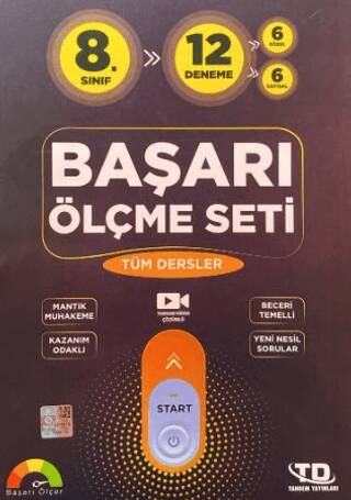 8. Sınıf Tüm Dersler Başarı Ölçme Seti 12 Deneme Sınavı - 1
