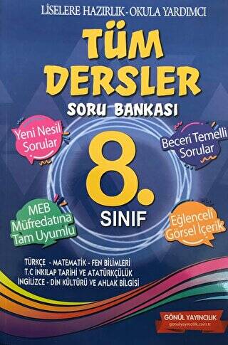 8. Sınıf Tüm Dersler Soru Bankası - 1