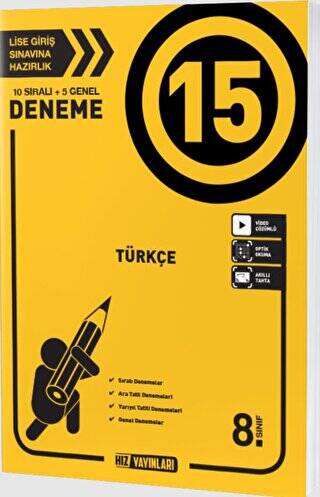 8. Sınıf Türkçe 15 Deneme - 1