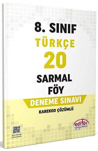 8. Sınıf Türkçe 20 Sarmal Föy Deneme Sınavı - 1
