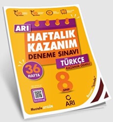 8. Sınıf Türkçe Arı Haftalık Kazanım Deneme - 1