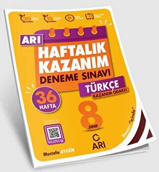 8. Sınıf Türkçe Arı Haftalık Kazanım Deneme - 1