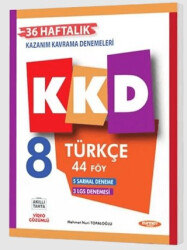 8. Sınıf Türkçe KKD Haftalık Kazanım Kavrama Denemeleri - 1